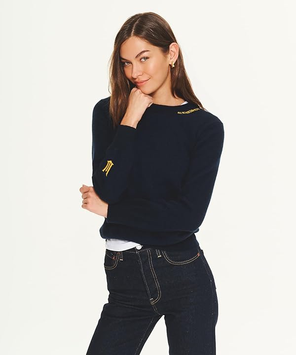 NAADAM Womens Wicked All Roads Lead to Oz Cashmere Sweater