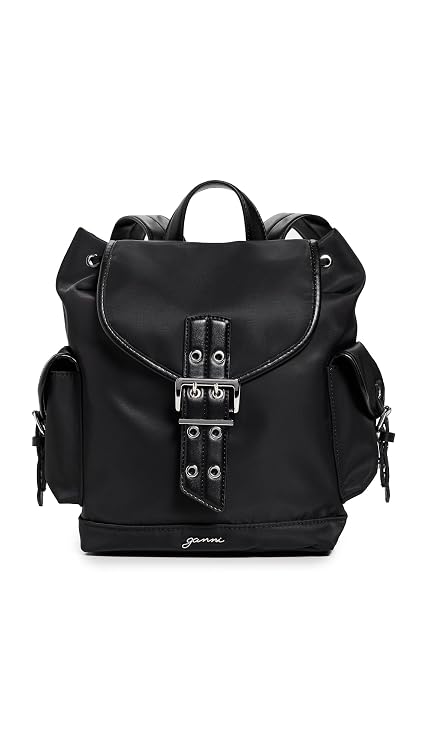 Ganni Women's Bucky Backpack Small, Black, One size