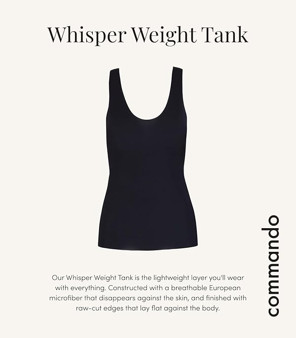 commando Womens Whisper Weight Tank Wt05