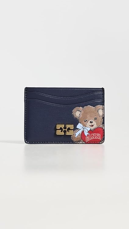 Ganni Women's Card Holder With Flap Bear