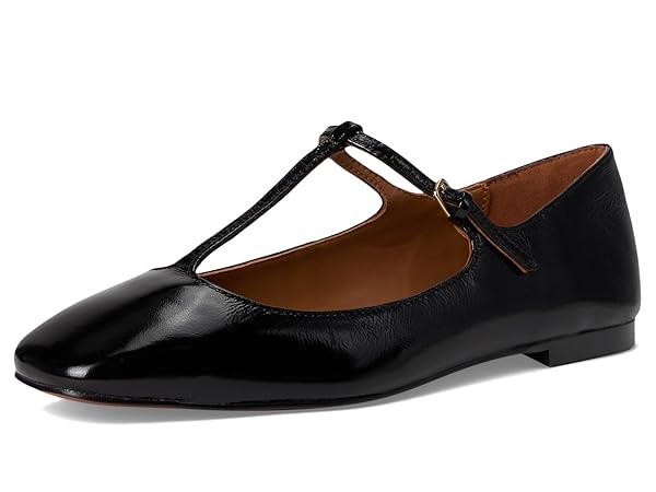 Madewell womens The Mylie T-strap Flat in Leather