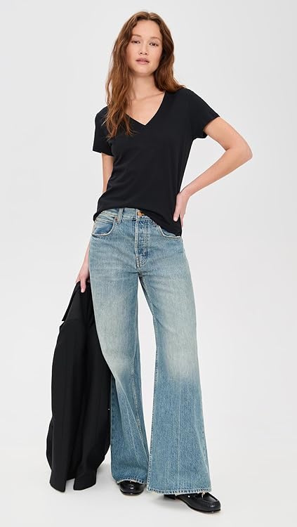 Vince Women's Essential V Neck Tee