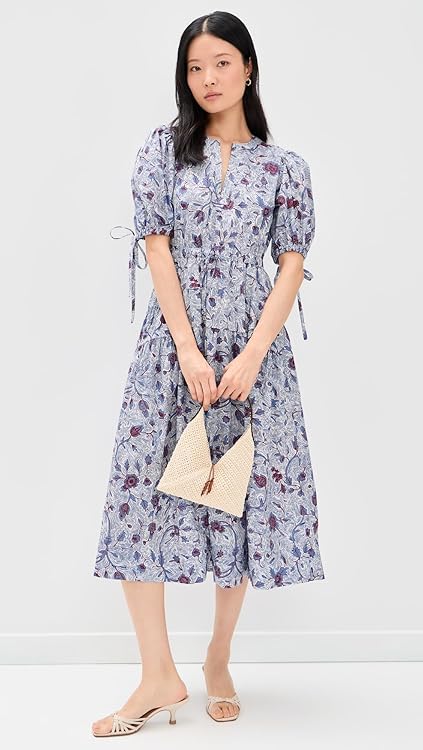 Ulla Johnson Women's Adriana Short Sleeve Cotton Dress