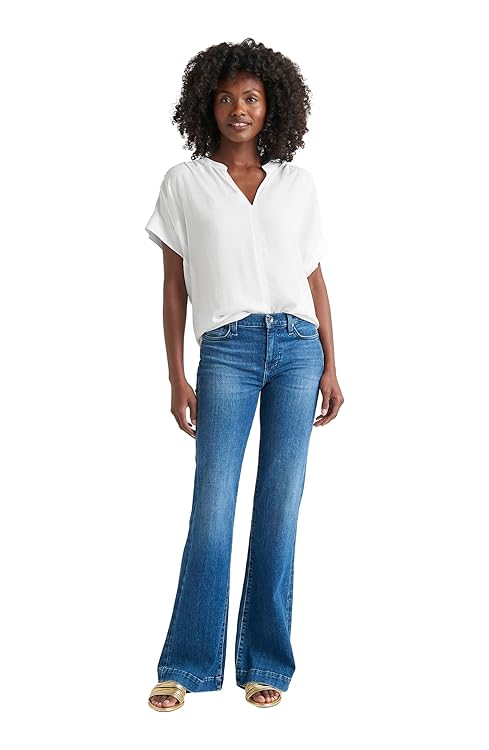Splendid Women's Womens Wynne Crepe Short Cap Sleeve Blouse