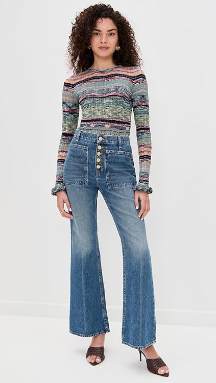 Ulla Johnson Women's Maci Long Sleeve Knit Pullover