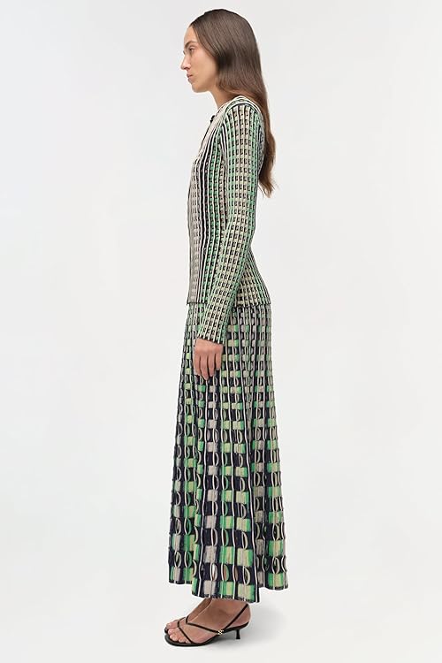 Drue Eyelet Knit Midi Skirt