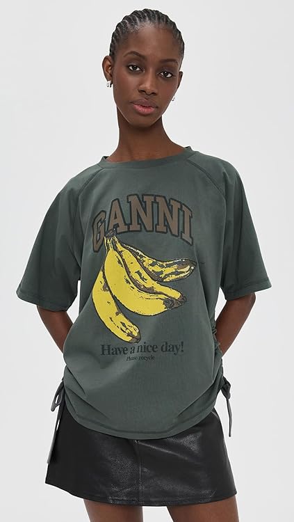 Ganni Women's Future Heavy Jersey Raglan