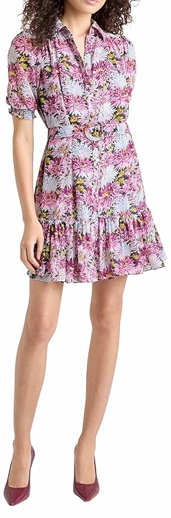 Cinq à Sept Women's Dahlia Print Halbini Dress