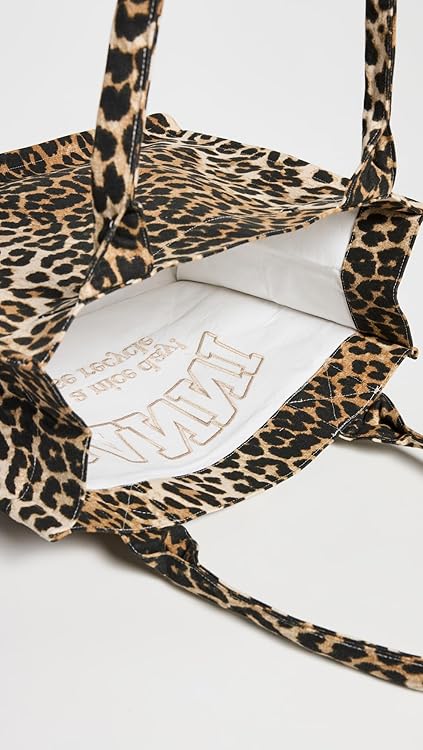 Ganni Women's Large Easy Shopper Print Tote