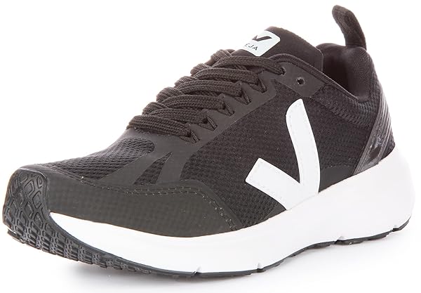 Veja Women's Condor Performance Sneakers, Black/White, 8 Medium US