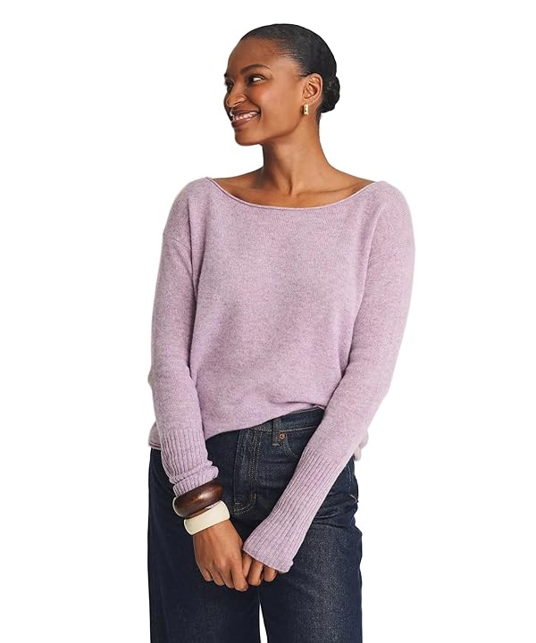 NAADAM Women's Cashmere Boatneck Sweater