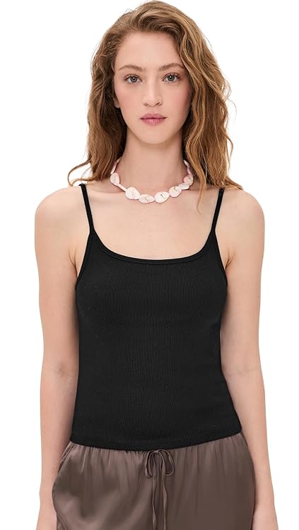 DONNI. Women's The Rib Spaghetti Tank
