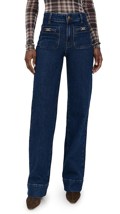 PAIGE Women's Sasha Jeans with Novelty Patch Pockets