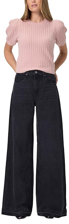 PAIGE Women's Cameron Wide Leg W/Undone Finished Hem