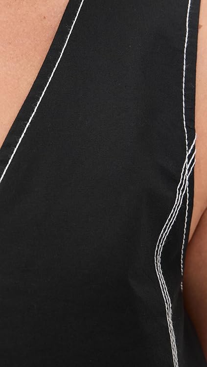 Ganni Women's Stretch Cotton A-line Top