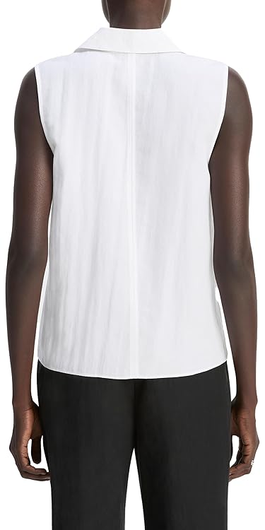 Vince Women's Boxy Slvls Buttondown