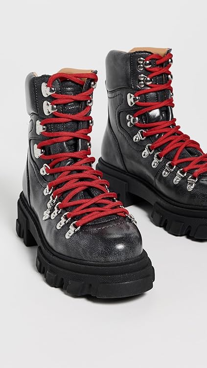 Ganni Women's Cleated Vintage Mountain Boots