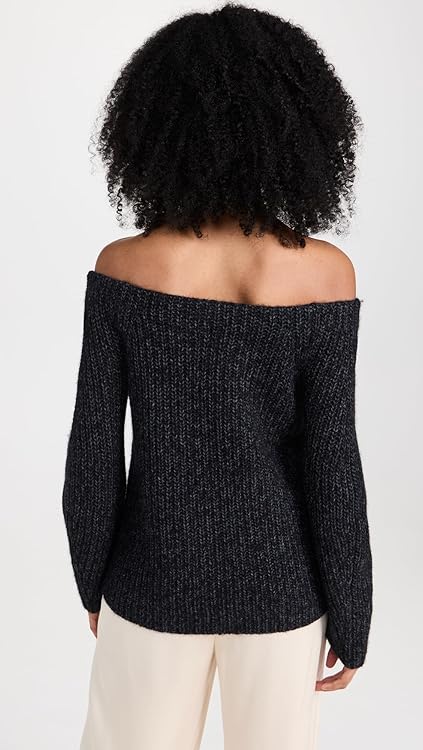 Vince Women's Marl Off Shoulder Sweater