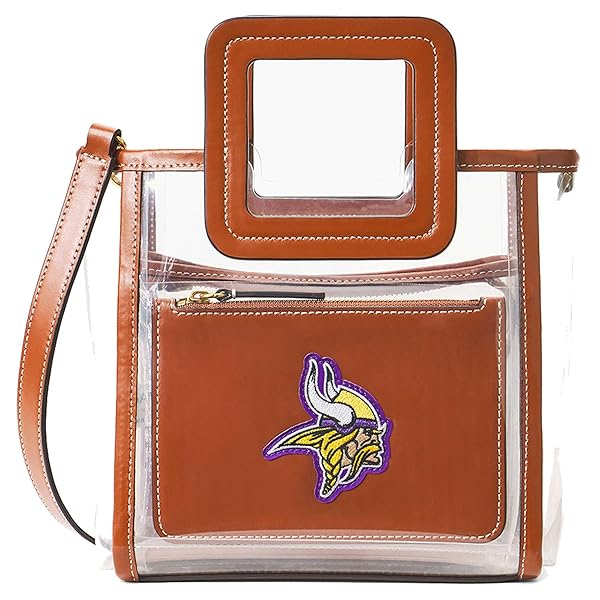 STAUD Women's Minnesota Vikings Clear Mini Shirley Bag