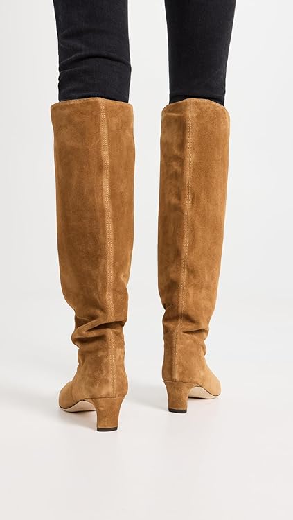 STAUD Women's Wally Boots, Tan, 10.5 Medium US