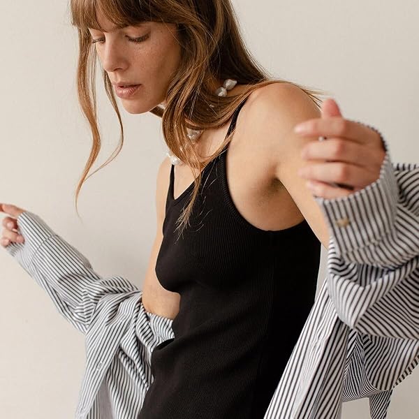 DONNI. Women's The Rib Spaghetti Tank