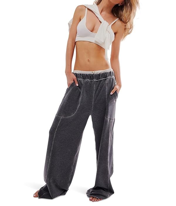Free People Dont Wait Up Lounge Pants