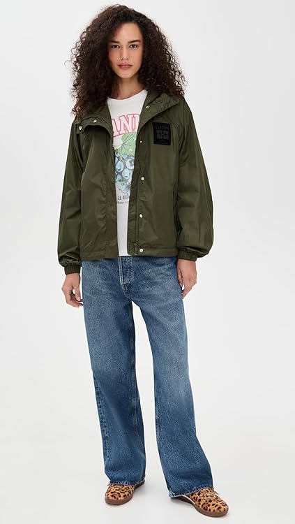 Ganni Women's Flyweight Nylon Barn Jacket