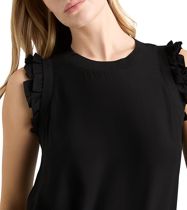 Cinq à Sept Women's Woven Ruffle Lenore Top