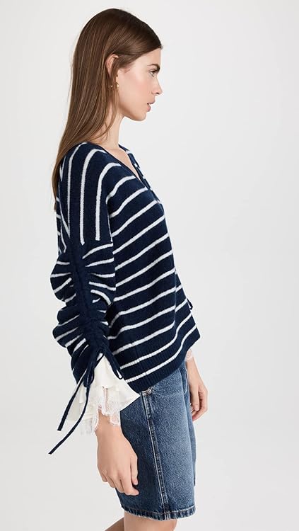 Cinq à Sept Women's Striped Atlas Cardigan