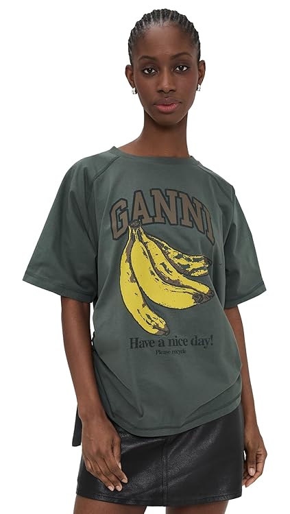 Ganni Women's Future Heavy Jersey Raglan