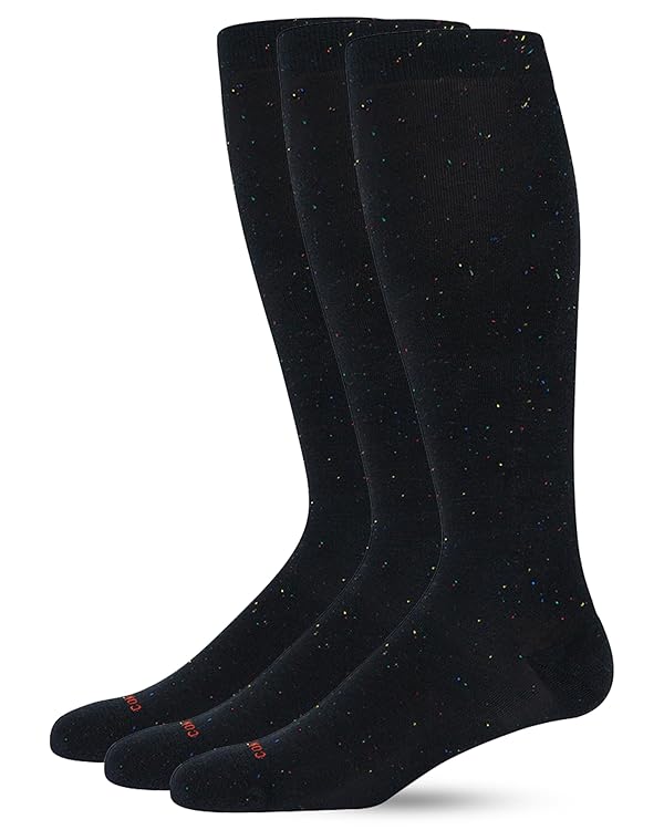 Comrad Premium Cotton Knee High Socks - 15-20mmHg Graduated Compression Socks - Soft & Breathable, Unisex
