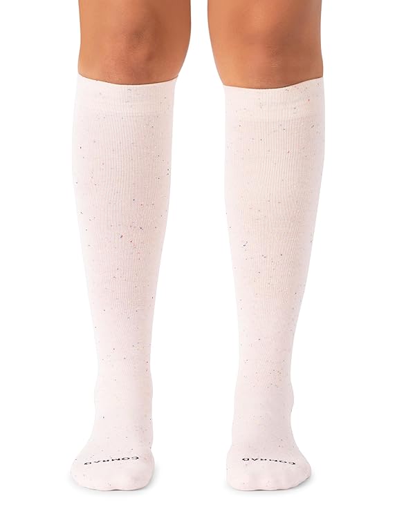 Comrad Premium Cotton Knee High Socks - 15-20mmHg Graduated Compression Socks - Soft & Breathable, Unisex