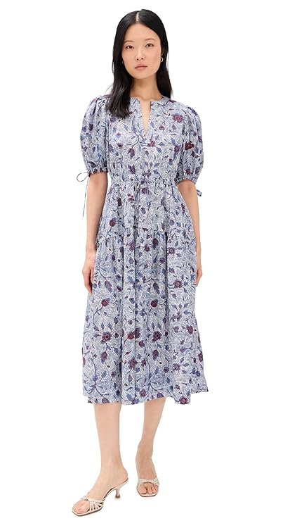 Ulla Johnson Women's Adriana Short Sleeve Cotton Dress