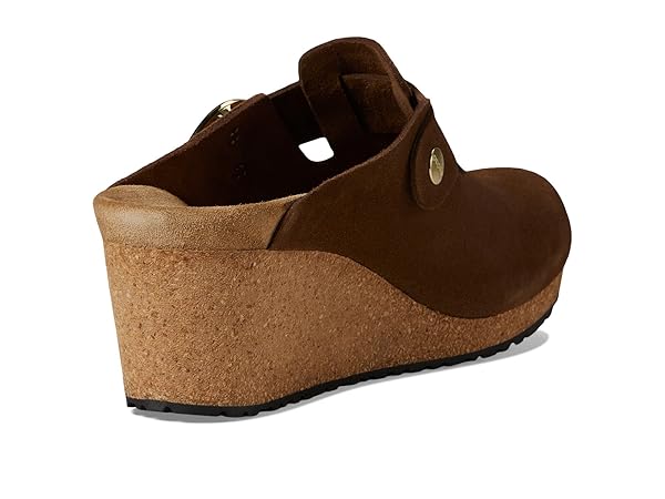 Birkenstock womens Fanny Wedge Clog - Suede