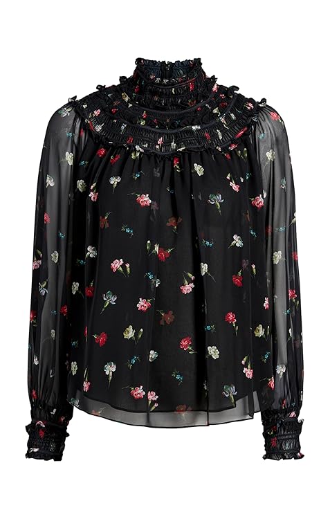Cinq à Sept Women's Tumbling Carnations Leopold Top
