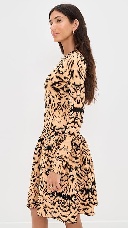 Ulla Johnson Women's Camryn Jacquard Knit Long Sleeve Dress