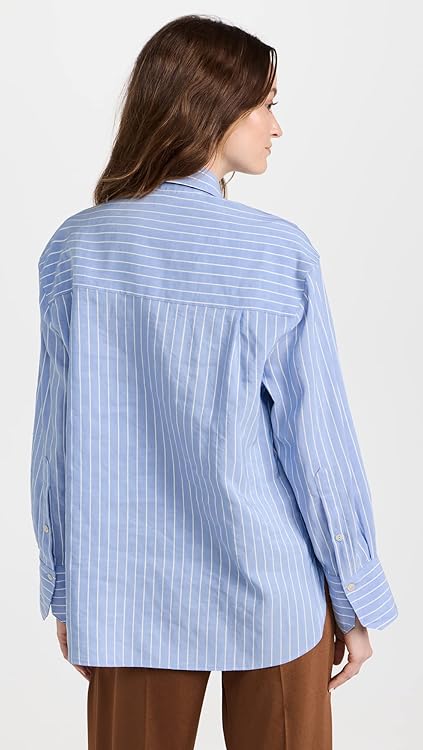 Vince Women's Oversized Stripe Shirt