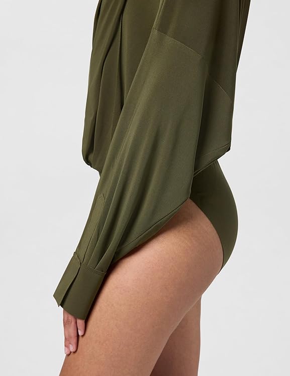 Norma Kamali Women's Hooded Super Oversized Bf Nk Shirt Bodysuit