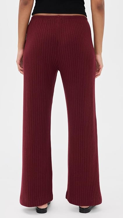 DONNI. Women's The Sweater Rib Simple Pants