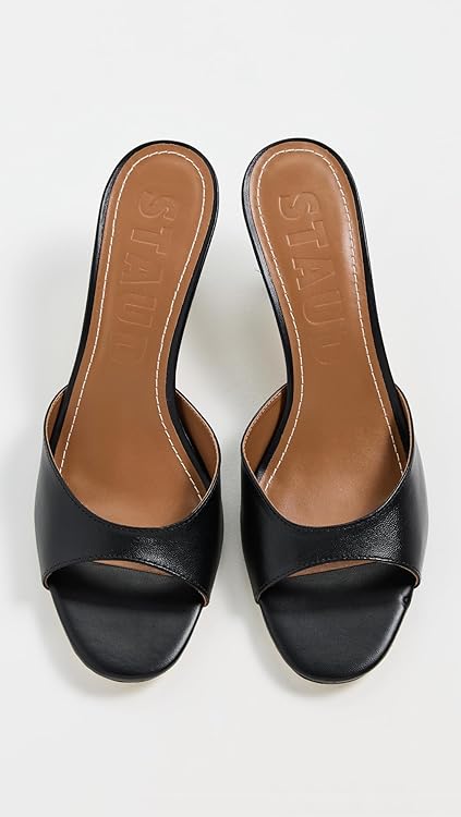 STAUD Women's Brigitte Mules, Black, 11.5 Medium US