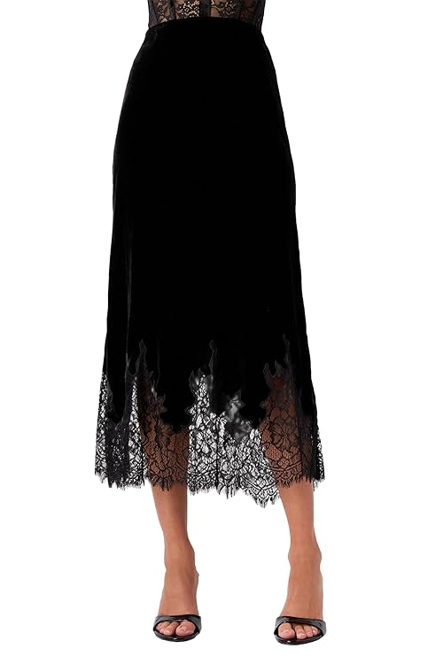 Cami NYC Women's Georgiana Velvet Midi Skirt