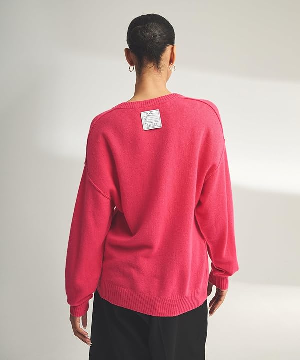 NAADAM Women's Lightweight Reversible Cashmere Crewneck Sweater