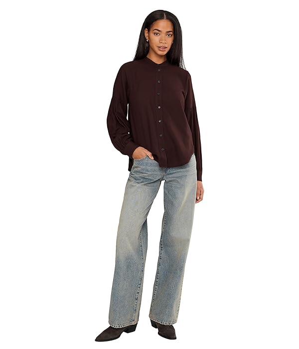 Madewell Women's Carmen Shirt - Cotton Modal Heather Flannel