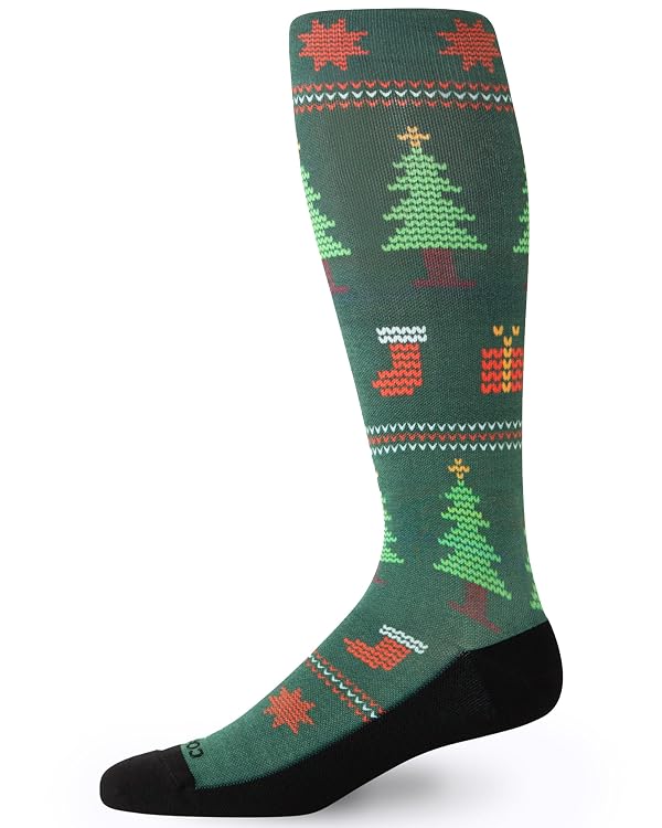 Nylon Knee High Socks - 15-20mmHg Graduated Compression Socks - Soft & Breathable Support Unisex Socks