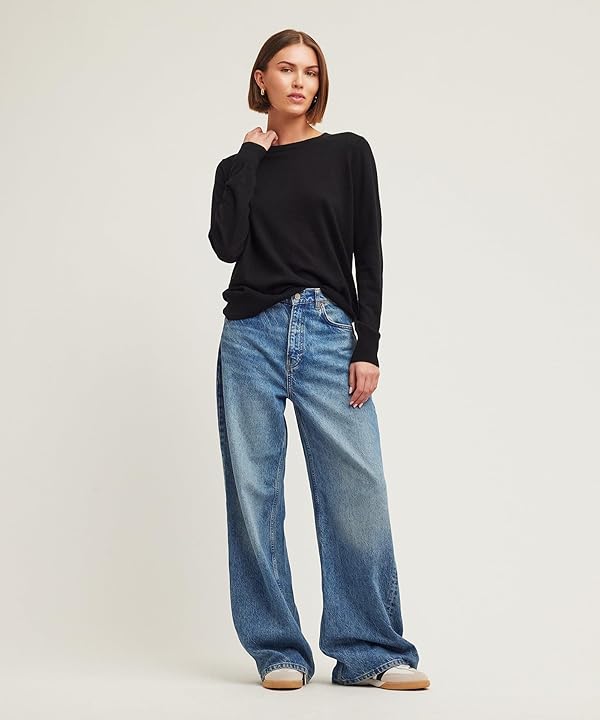 NAADAM Women's Soft by Naadam Cotton Cashmere Crewneck