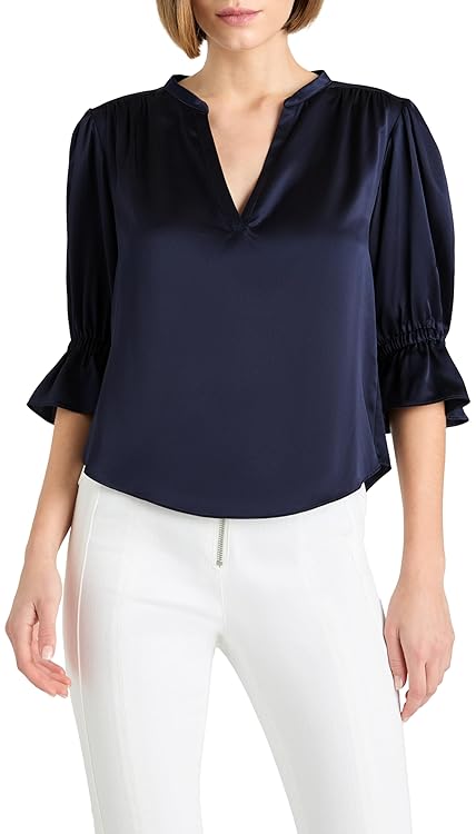 Cinq à Sept Women's Split Neck Fiona Top