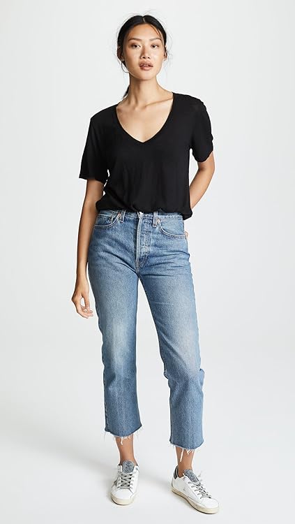 Splendid Women's Cotton Modal Slub V Tee