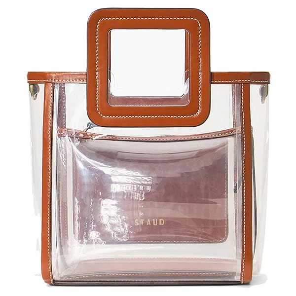 STAUD Women's Carolina Panthers Clear Mini Shirley Bag