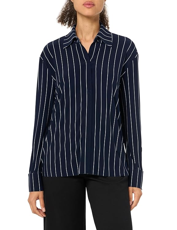 Norma Kamali Women's Nk Shirt W/Collar Stand
