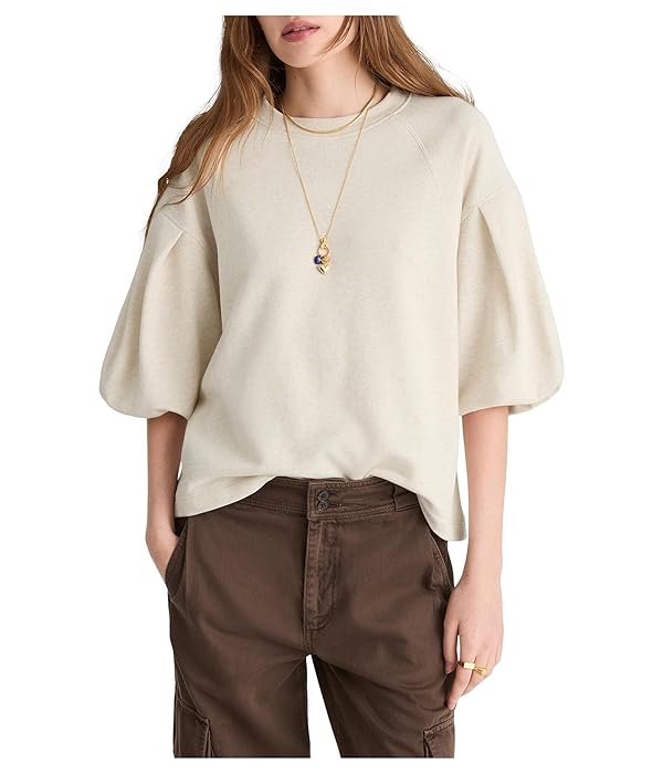 Madewell Women's Puff Sleeve Sweatshirt Style.
